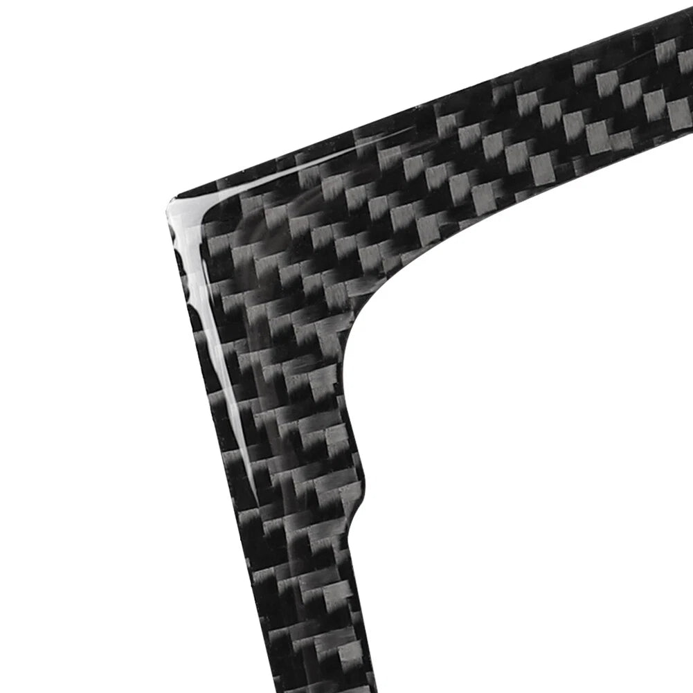 Carbon Black Console AC Audio CD Panel Cover Trim for Audi Q5 (2009-2017)