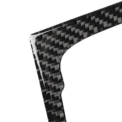 Carbon Black Console AC Audio CD Panel Cover Trim for Audi Q5 (2009-2017)