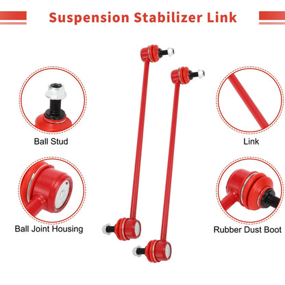 2 x Front Sway Bar Links Stabilizer Kit for Honda Civic (2016-2017)