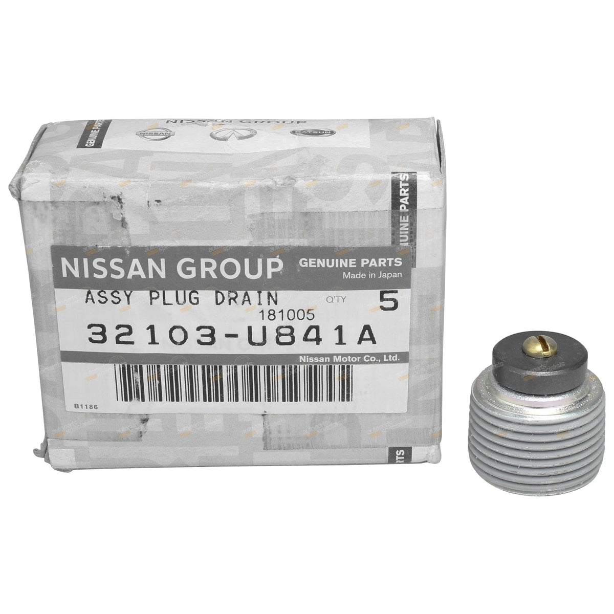 Genuine Nissan Magnetic Front/Rear Diff Sump Drain Plug for Patrol GQ GU