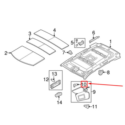 Sun Visor Retainer Clip for Land Rover Range Rover L322 (2003-2012)