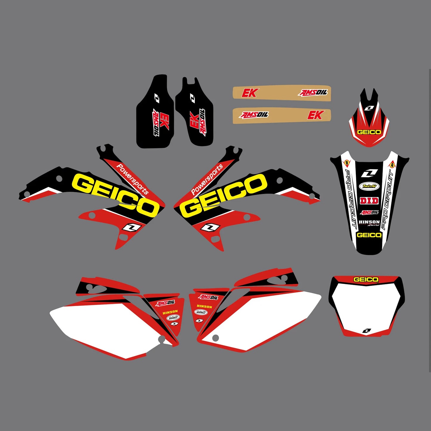 Graphics Decals Stickers Kit for Honda CRF 450R (2005-2006)