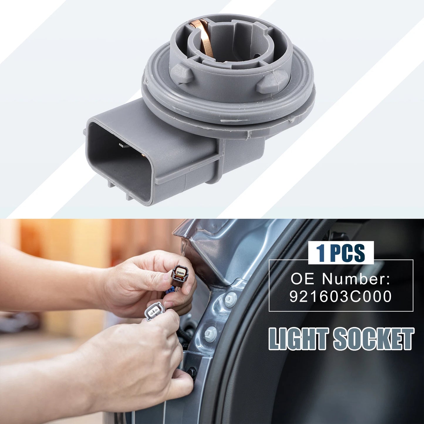 Headlight Bulb Holder Socket for Hyundai Accent (2006-2011)