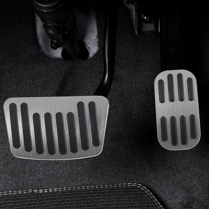 Gas Pedal Brake Pad Covers for Toyota C-HR (2016-2018) Silver Tone