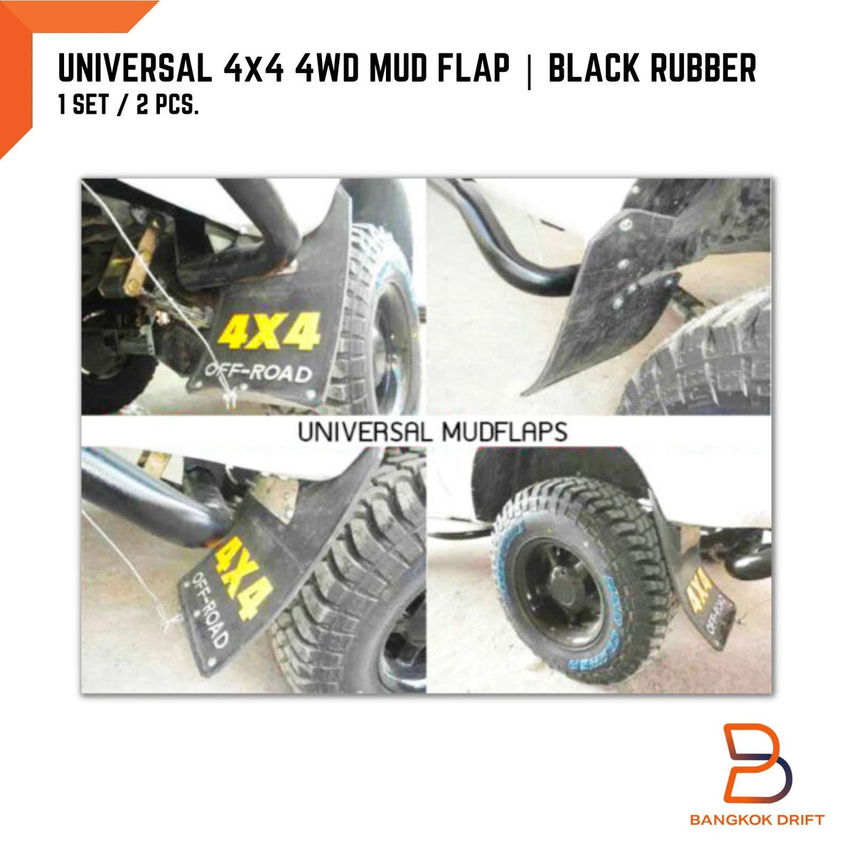 Mud Flaps for Ford Ranger Pickup - Off-Road 4WD 4X4 Splash Guards