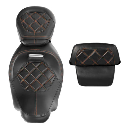 Driver Passenger Seat Backrest for Harley Touring CVO Street Glide (2014-2023)