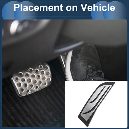Footrest Pedal Cover for BMW 2 Series (2014-2019) Silver Tone