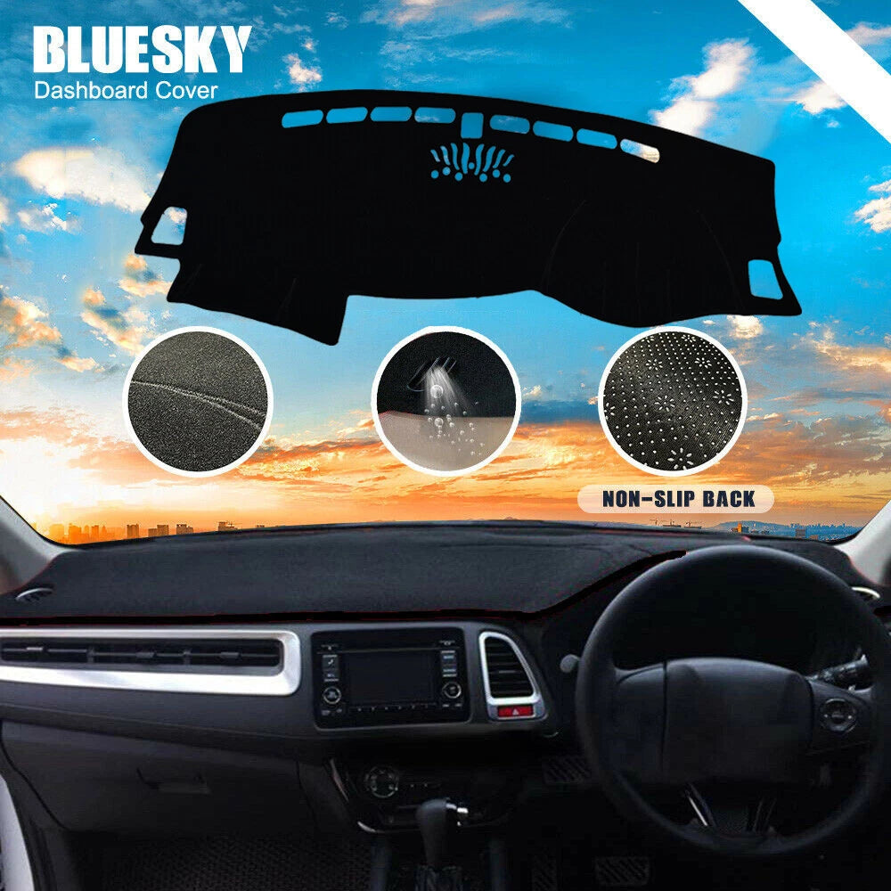 Non-Slip Dash Mat for Kia Sportage (2015-2021) SUV Dashboard Cover Black
