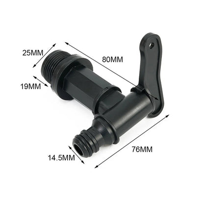 Fresh Waste Water Tank Drain Tap Adapter for Motorhome/Caravan/Boat/Camper