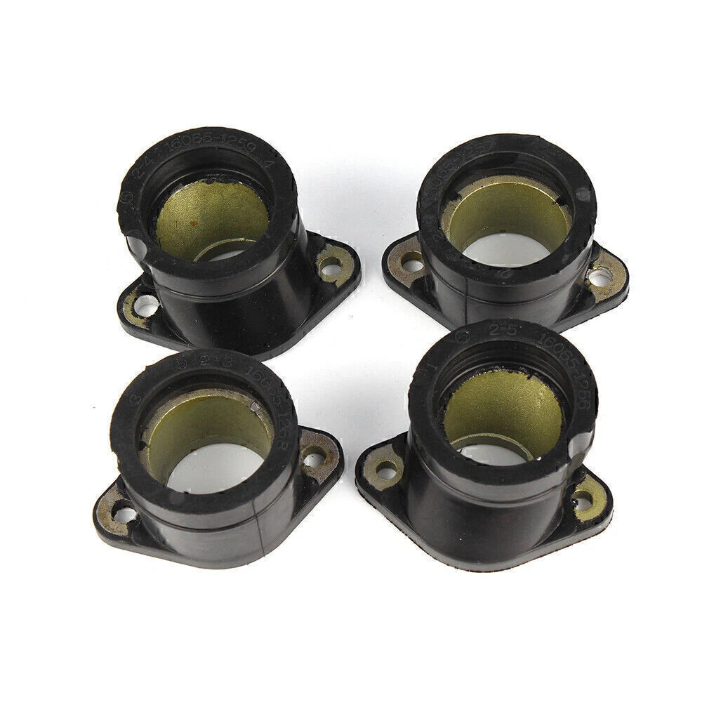 4pcs Carburetor Intake Manifold Boots for Kawasaki ZR750 Zephyr (1991-1997)