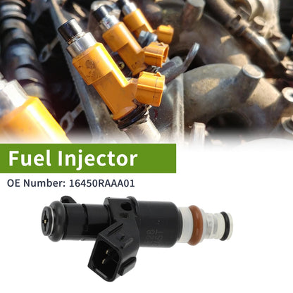 Fuel Injector 16450RAAA01 for Honda Accord 2.4 (2003-2007) 1 Pc Black