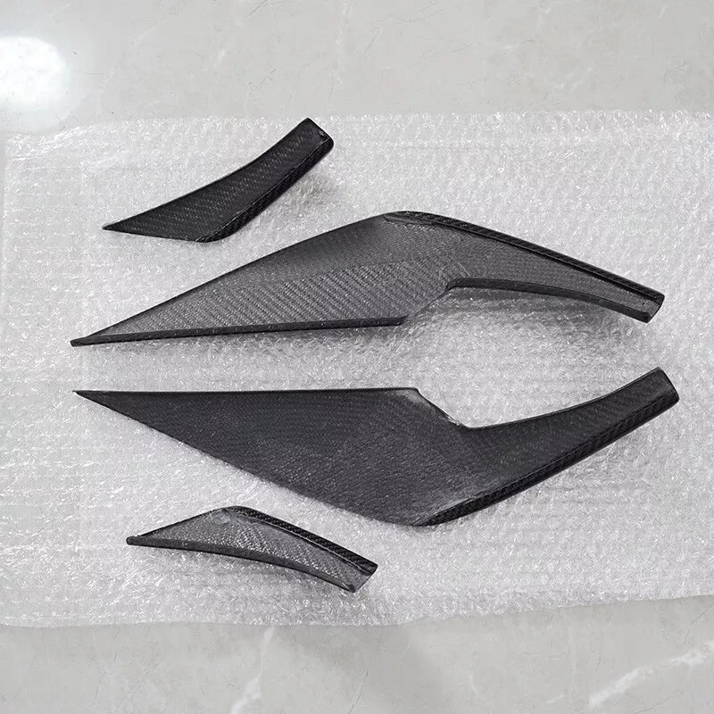 Carbon Fiber Front Bumper Canard Fins Kit for BMW G80 M3 G82 G83 M4 (2021-2024)