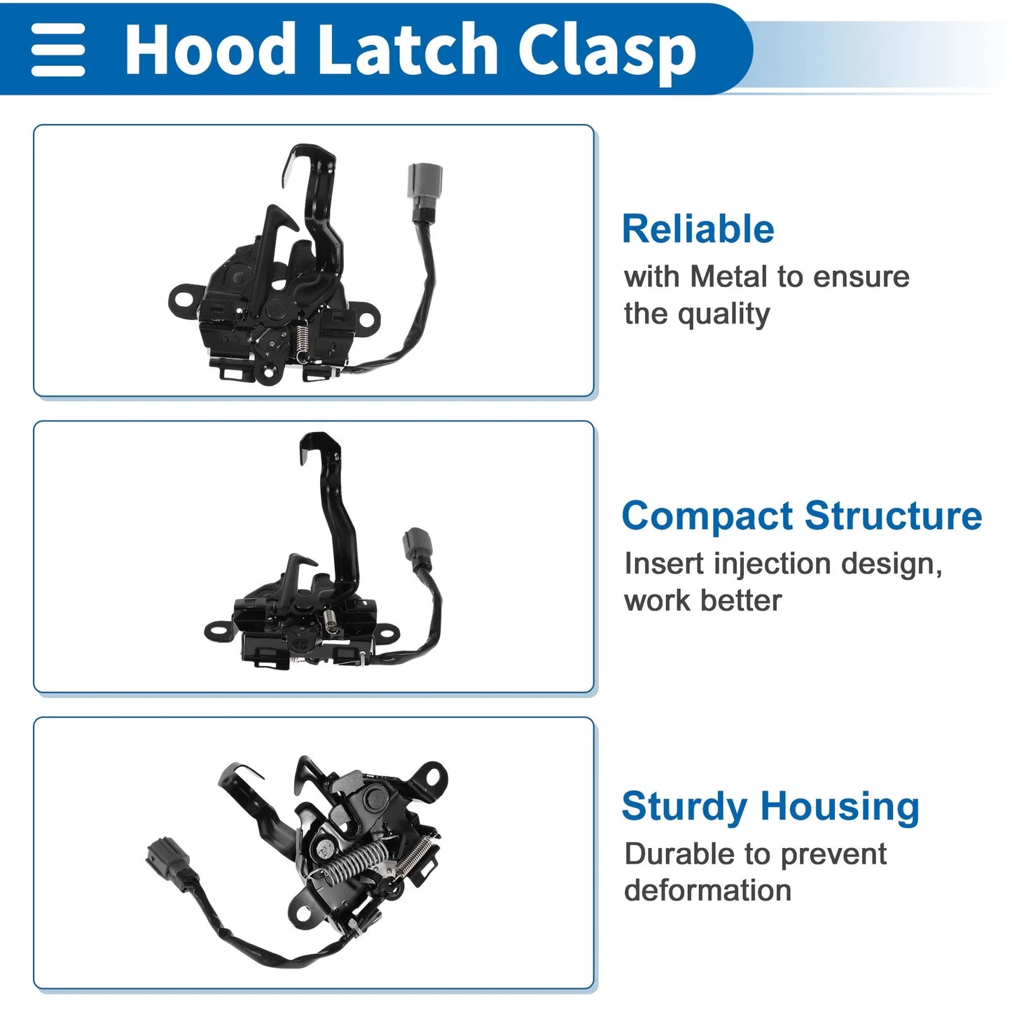 Bonnet Latch Assembly for Toyota PRADO (2009-2017) - 1 x Quality Replacement