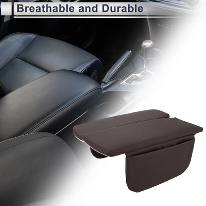 Center Console Cover with Storage Bag for BMW X5 (2019-2024) Dark Brown