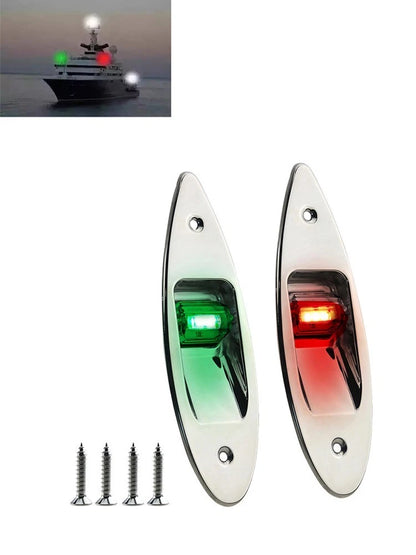 Side Navigation Lamp 2x Vertical Mount 12V for Car