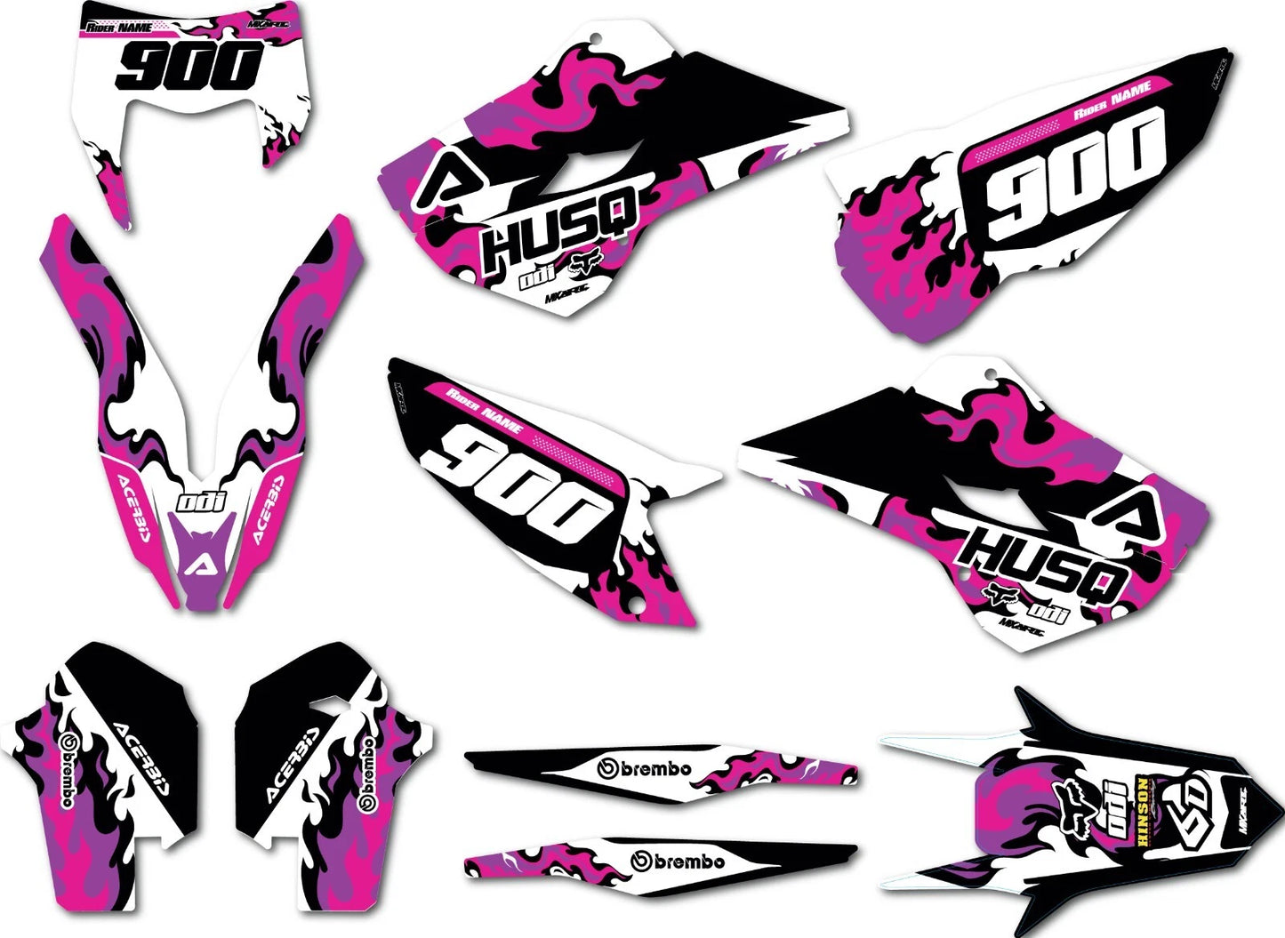Graphics Kit Decal Stickers for Husqvarna TE FE 250 (2016)