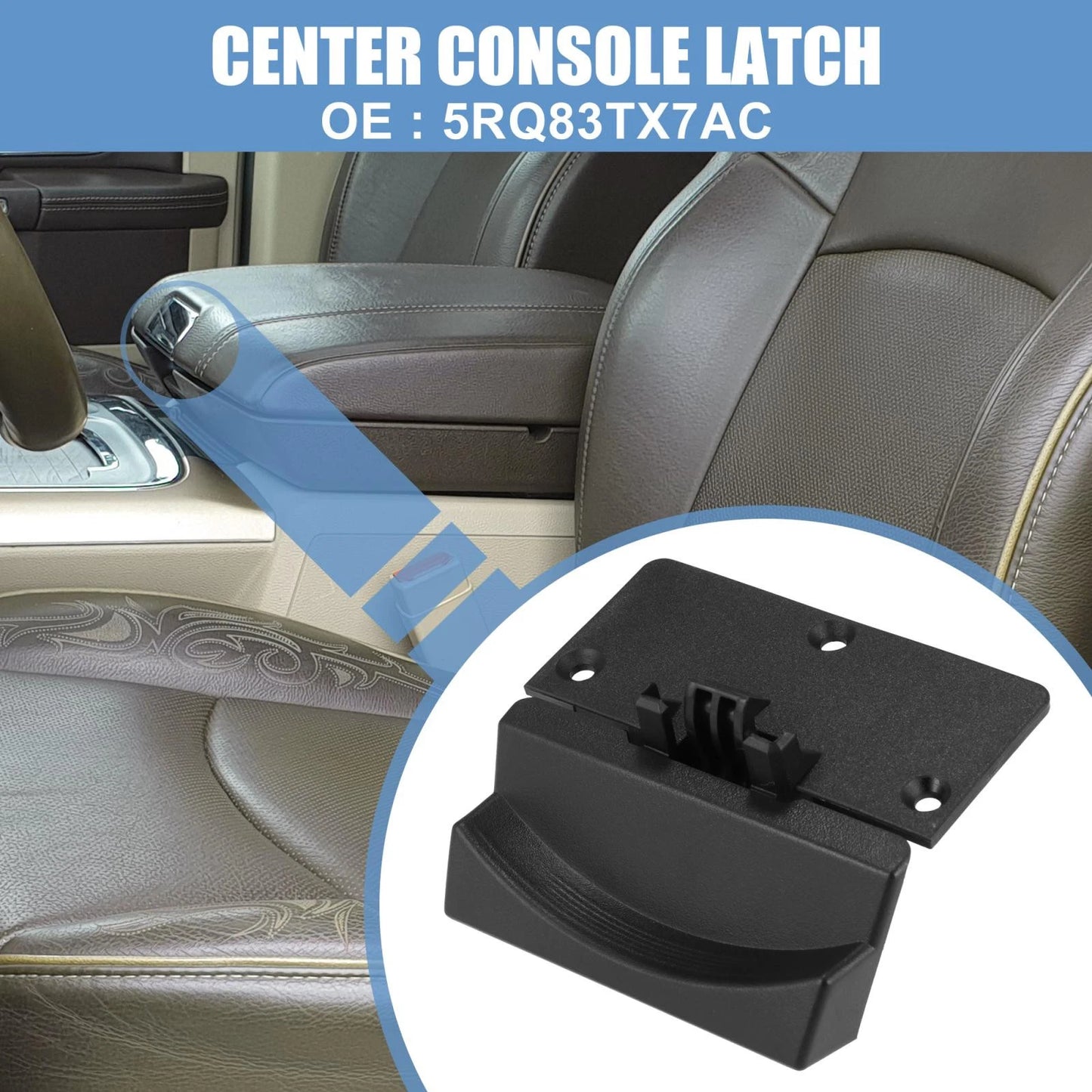 Console Armrest Lid Latch for Dodge Ram 1500 2500 3500 4500 (2013-2018)