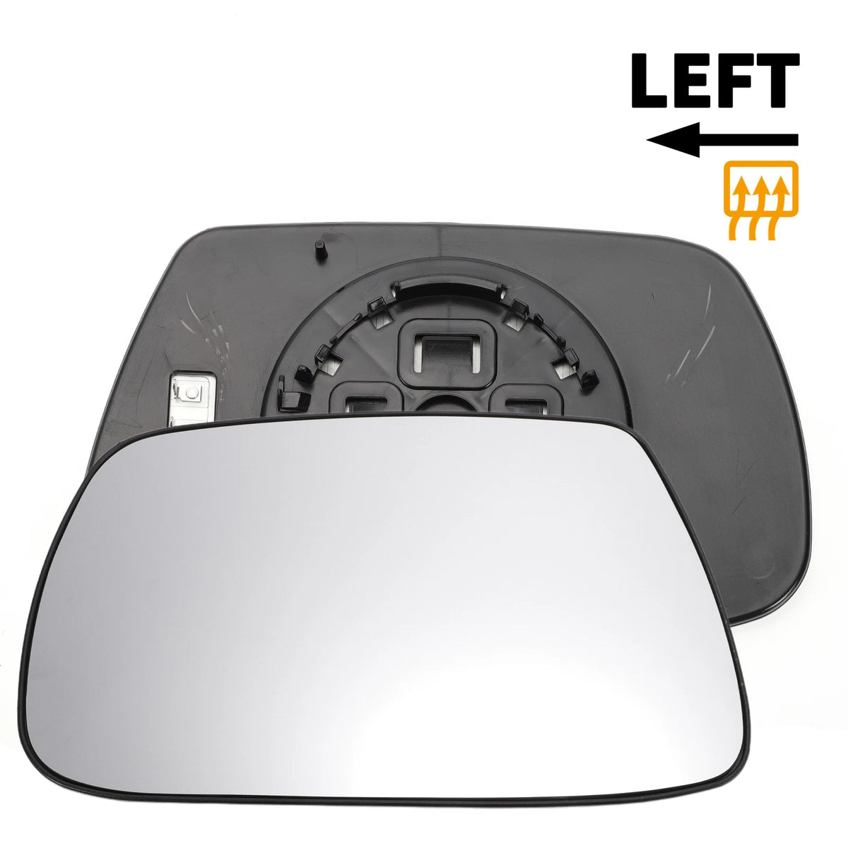 Left Side White Heated Mirror Glass for Jeep Grand Cherokee (2005-2009)