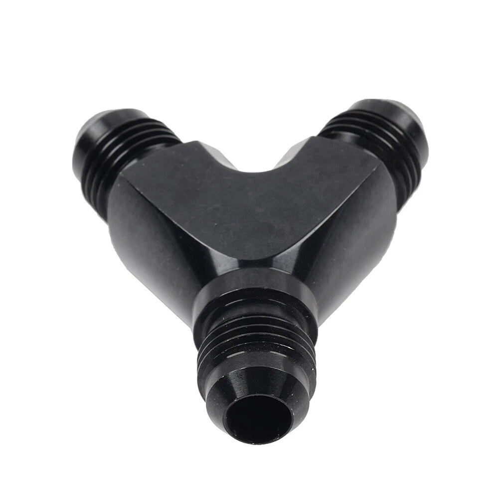 8AN Black Y Fuel Block Flare Union Fitting for Make & Model