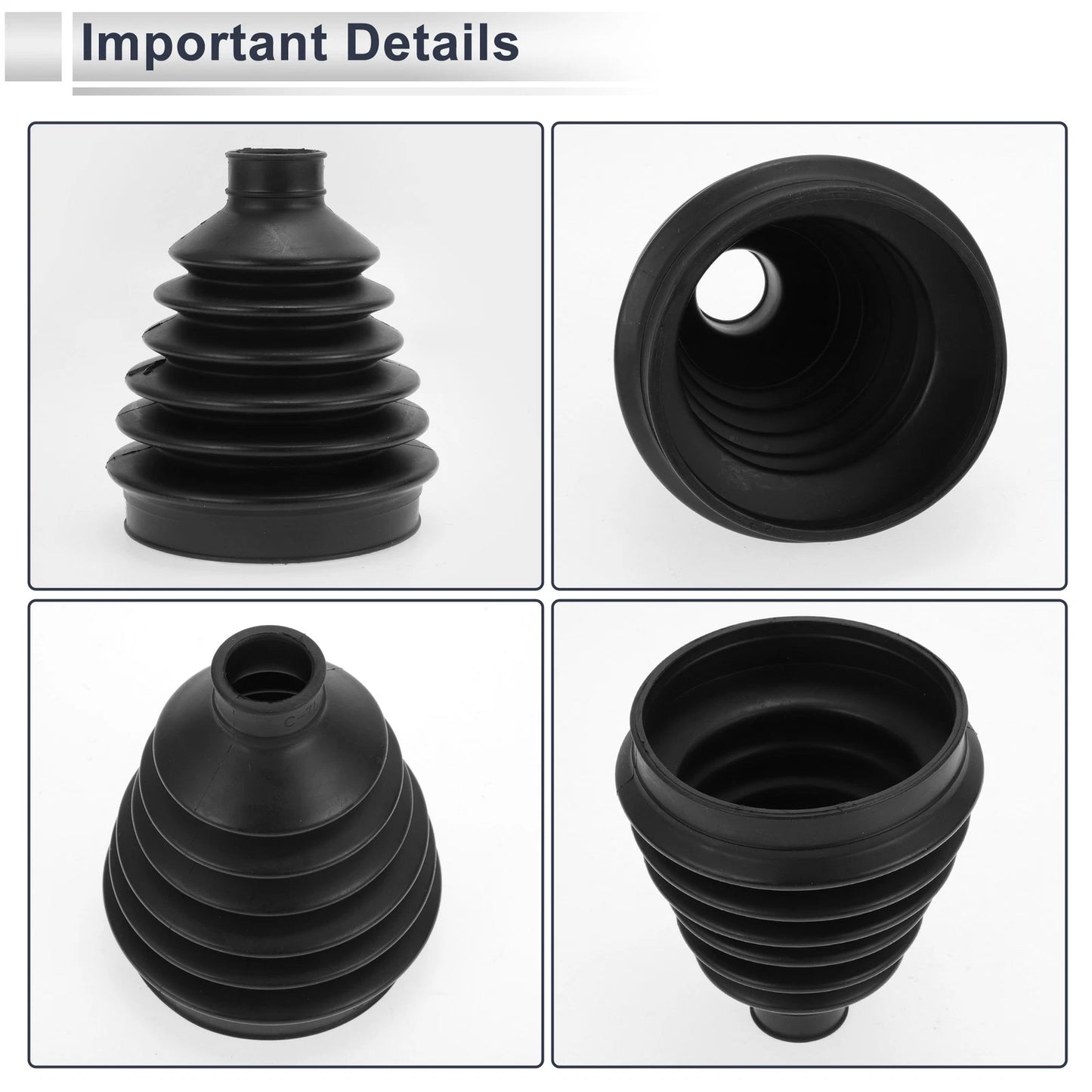 Outer CV Joint Boot Kit with Clamps for Volvo S60 (2019-2025)