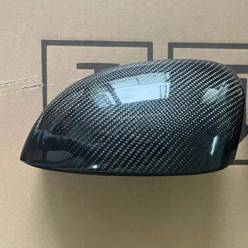 REAL Carbon Fiber Side Mirror Cover Caps Replace for Fiat 500 Abarth 2012-2019