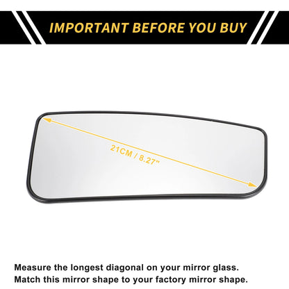 Heated Right Mirror Glass Replacement for Ford F-250 F-350 (2011-2016)