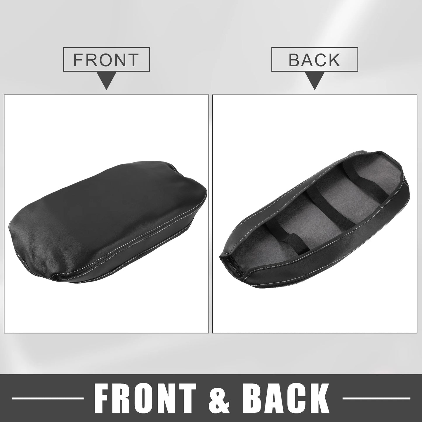 Center Console Cover Armrest Protector for Toyota RAV4 (2019-2022) Black Gray