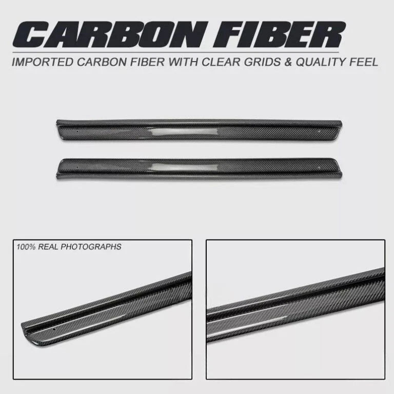 Carbon Fiber Door Sill Trim Strip for Nissan Skyline R33 GTS GTR 1994-1997