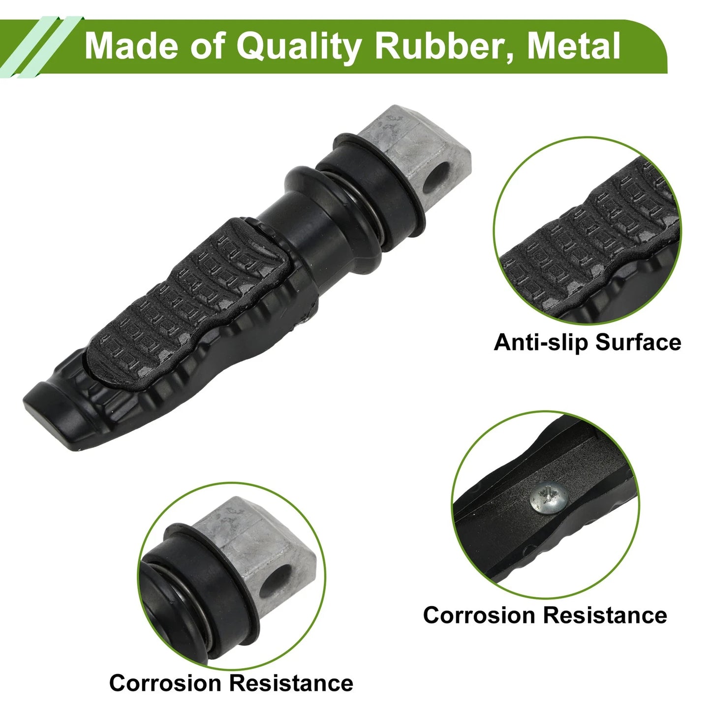 Foot Pegs 5" Rear 1 Pair Foot Pedal for Motorcycle
