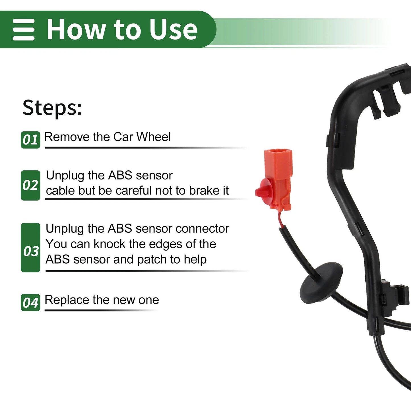 ABS Wheel Speed Sensor for Honda Fit Saloon (2003-2006)