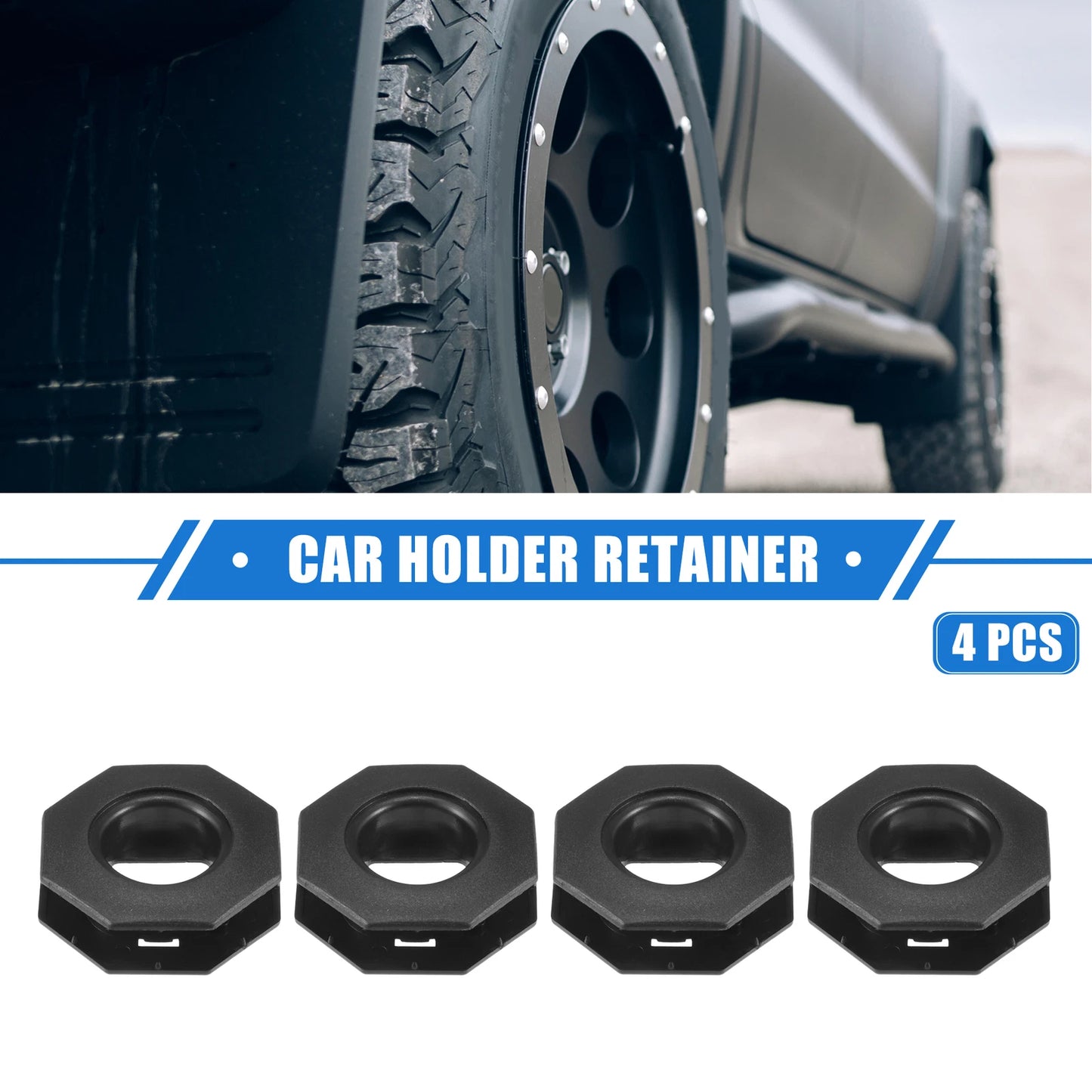 4 x Car Holder Retainers for Lexus GS (2013-2019) Durable Plastic Black