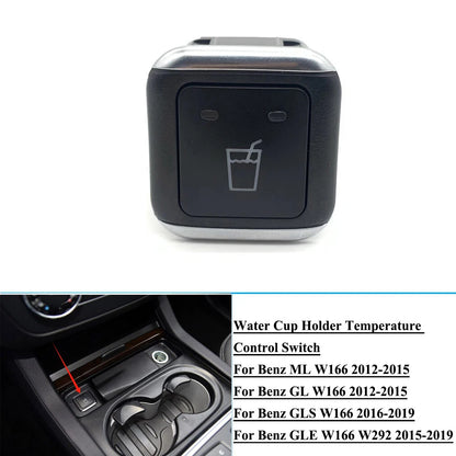 Water Cup Holder Temp Switch Button for Mercedes-Benz ML/GL/GLS/GLE (2012–2019)