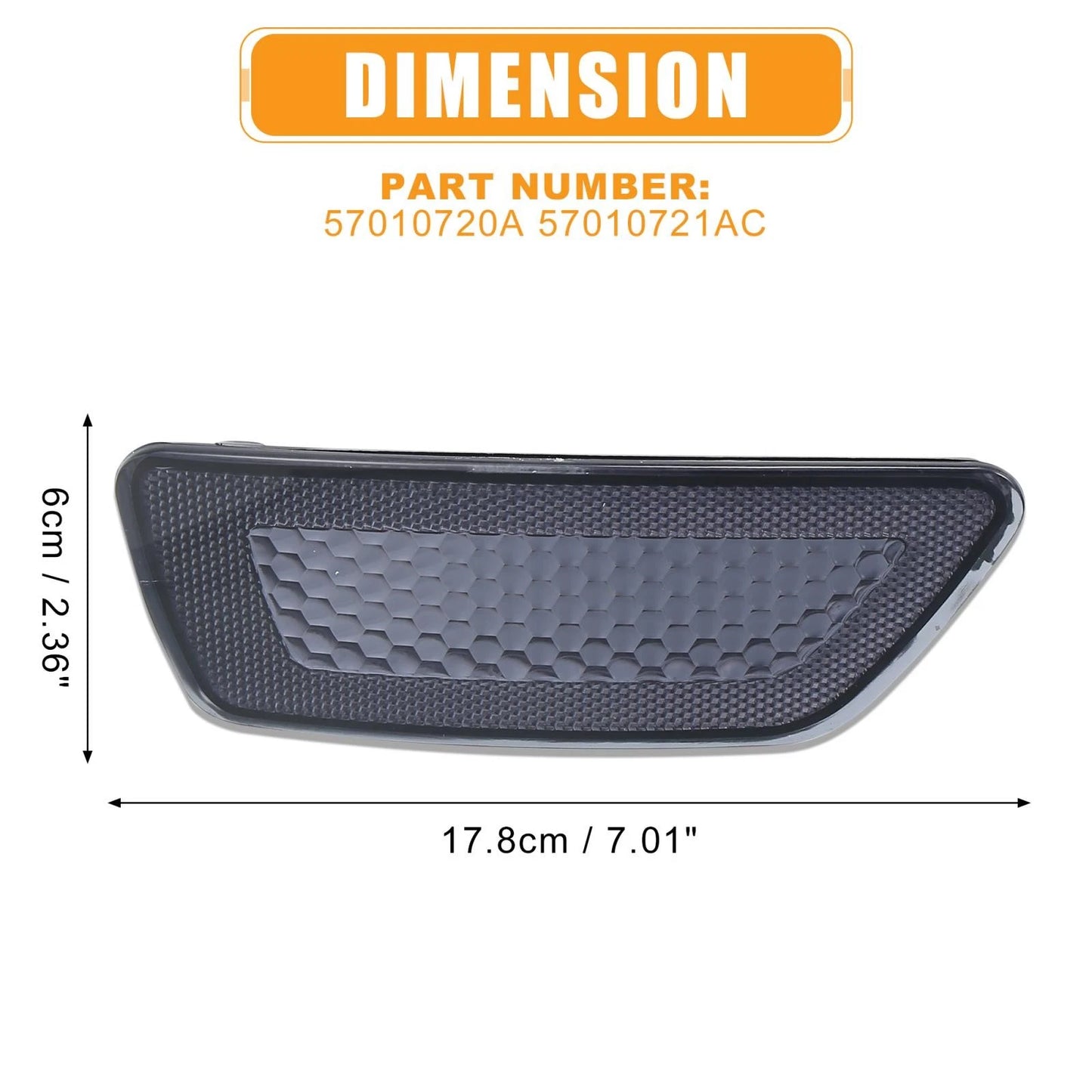 Bumper Reflector for Jeep Grand Cherokee, Compass, Dodge Journey (2011-2023)