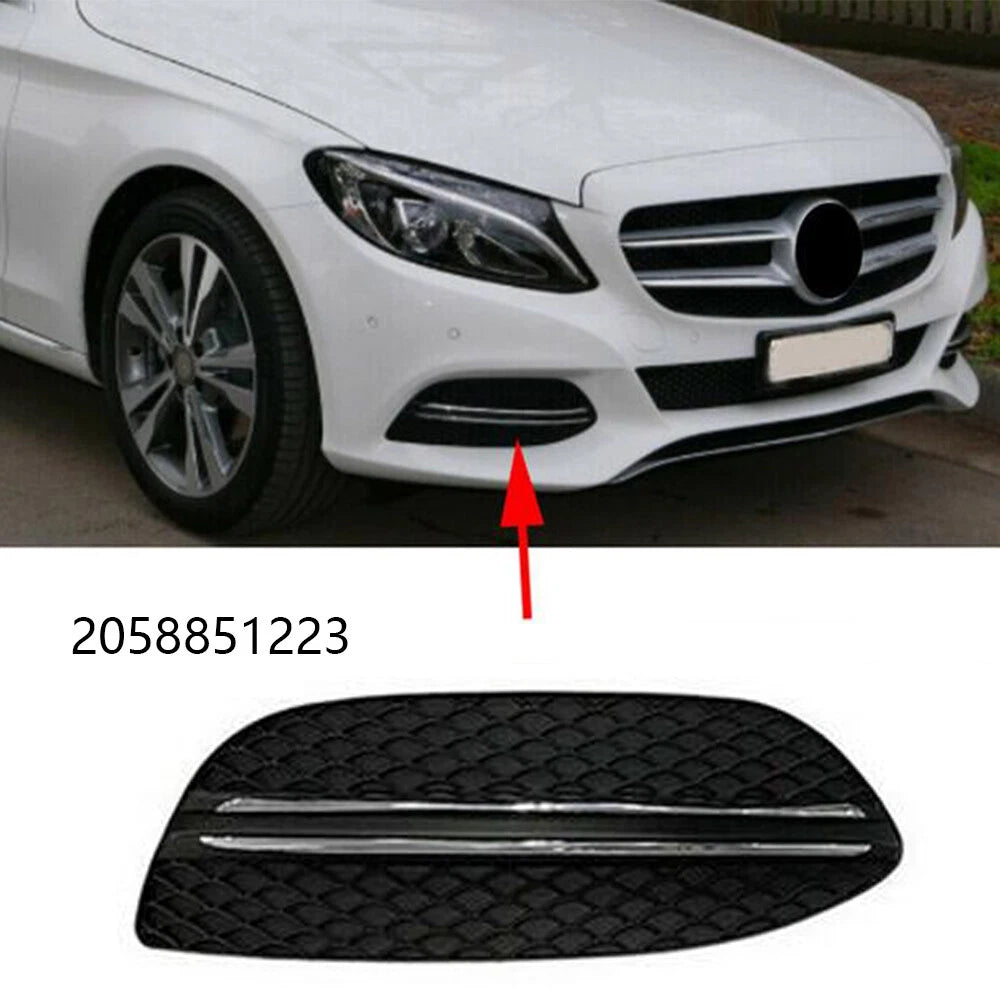 Right Fog Light Air Vent Grille Cover for Benz C Class W205 C180 C200 (2015-2021)