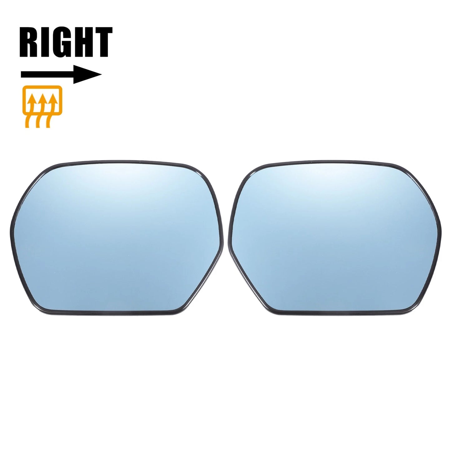Blue Mirror Glass Pair w/ Back Heated for Honda Odyssey (2009-2013)