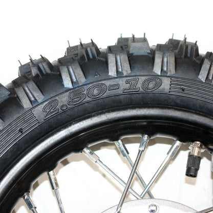 10" Front Drum Brake Wheel Rim + Tire for PIT PRO Trail Dirt Bike