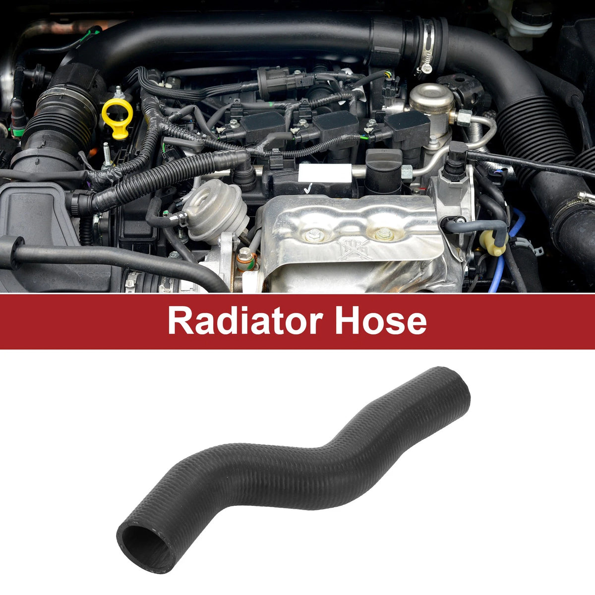 Radiator Hose for Honda Civic 1.8L 2012-2015 Rubber Black 1 x Piece