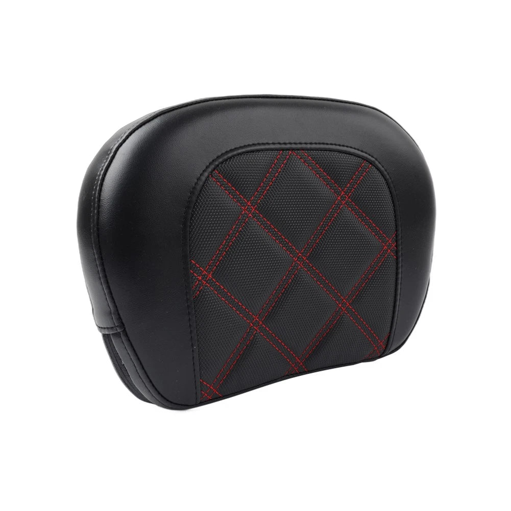 Red Stitching Sissy Bar Backrest Pad for Harley Electra Glide (2014-2023)