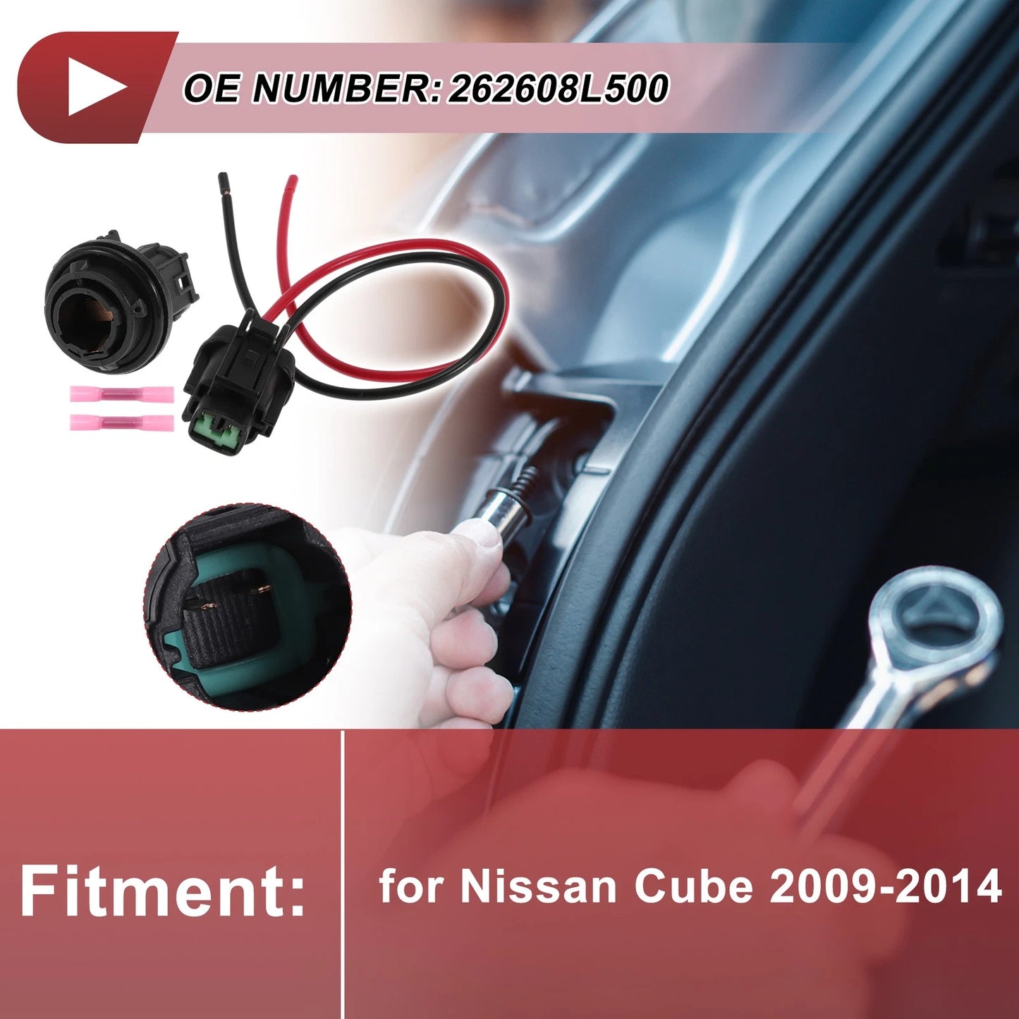 Turn Signal Light Socket Wiring for Nissan Cube (2009-2014)