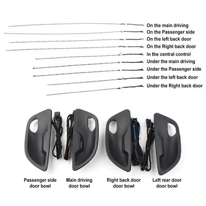 Dual Color LED Ambient Door Light Stripes for BMW 5 Series (2011-2017)