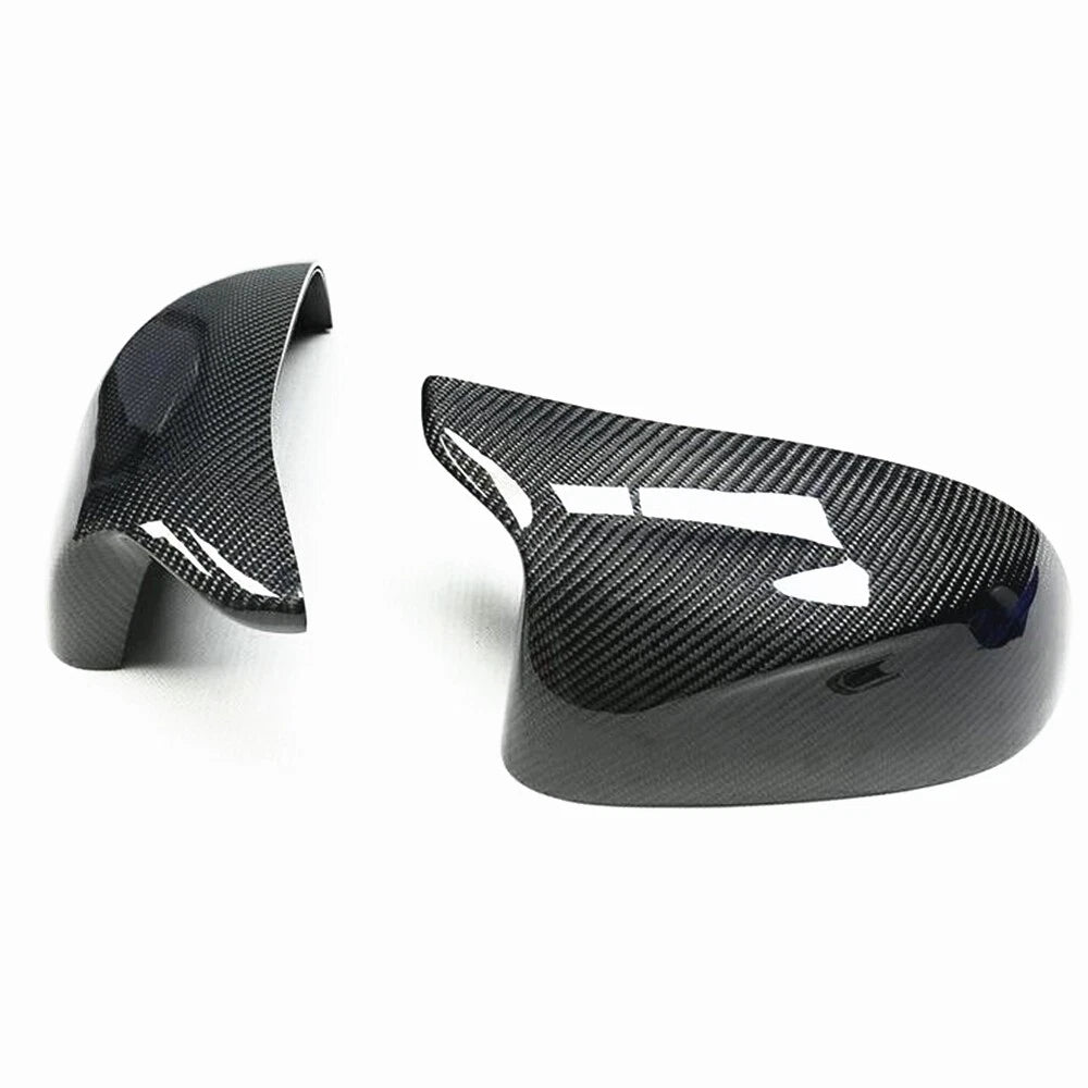 Black Carbon Fiber Mirror Covers for BMW F95 F96 F97 F98 X3M X4M X5M (2019-2023)