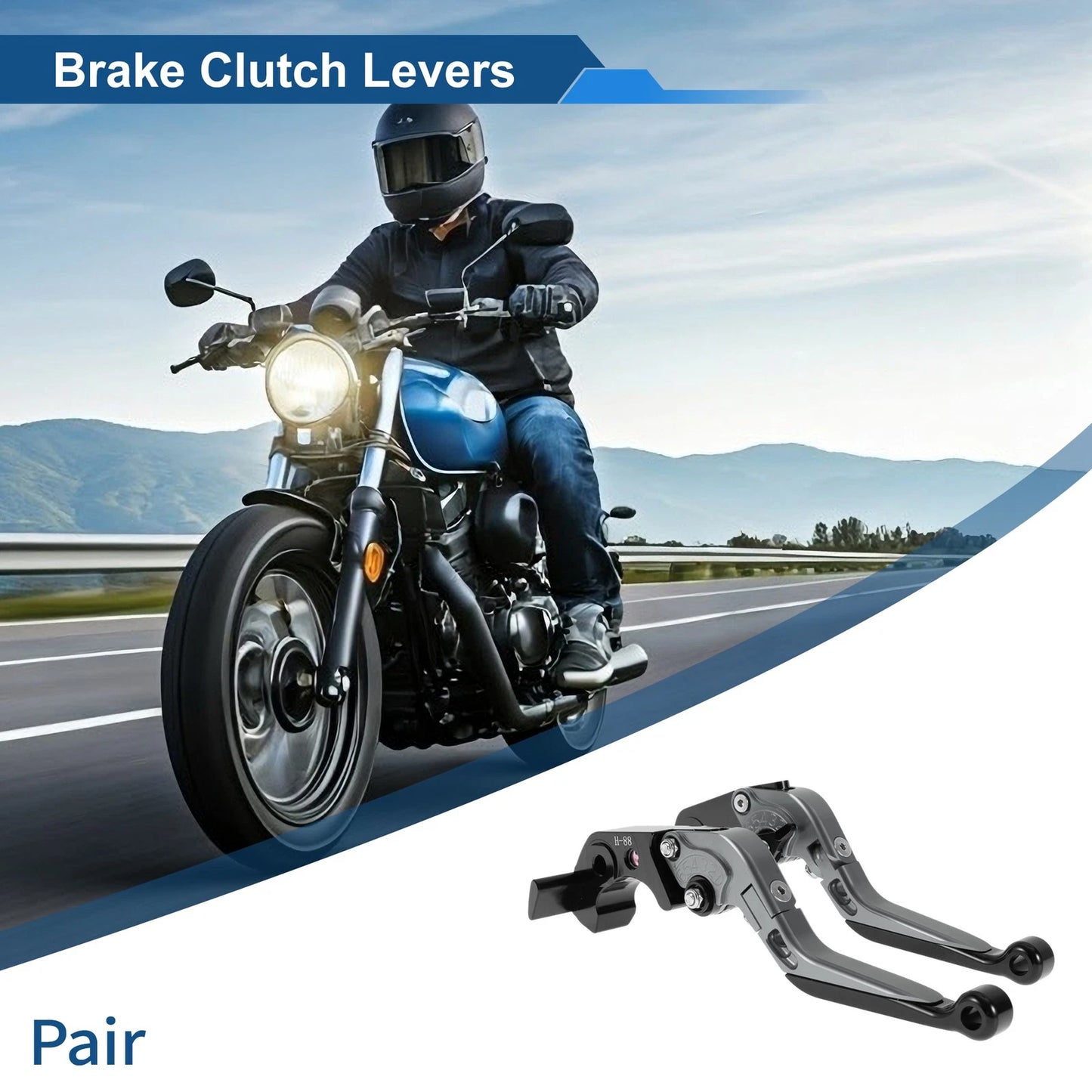 Adjustable Short Long Titanium Black Brake Clutch Lever for Kawasaki ZX14R