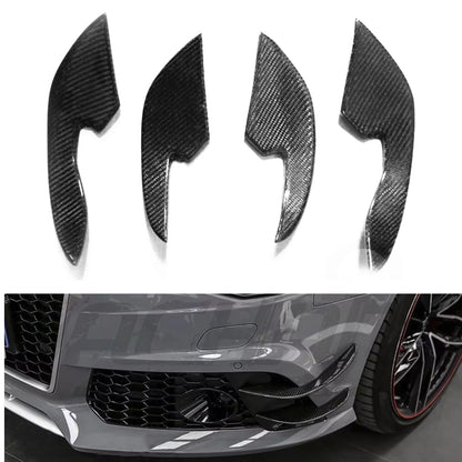 Carbon Fiber Front Bumper Splitter Trim for Audi RS6 RS7 (2013-2016)