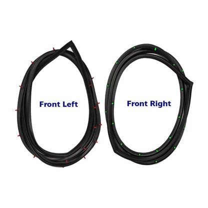 Pair Front Door Rubber Fits Nissan Cedric 240C, 260C 1971-75