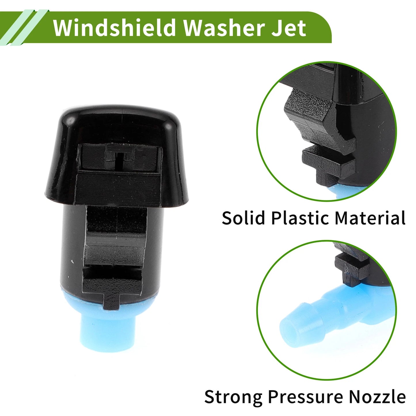 1 x Windshield Washer Nozzle w/ Hose Connector for Jeep