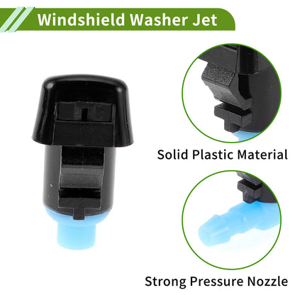 1 x Windshield Washer Nozzle w/ Hose Connector for Jeep