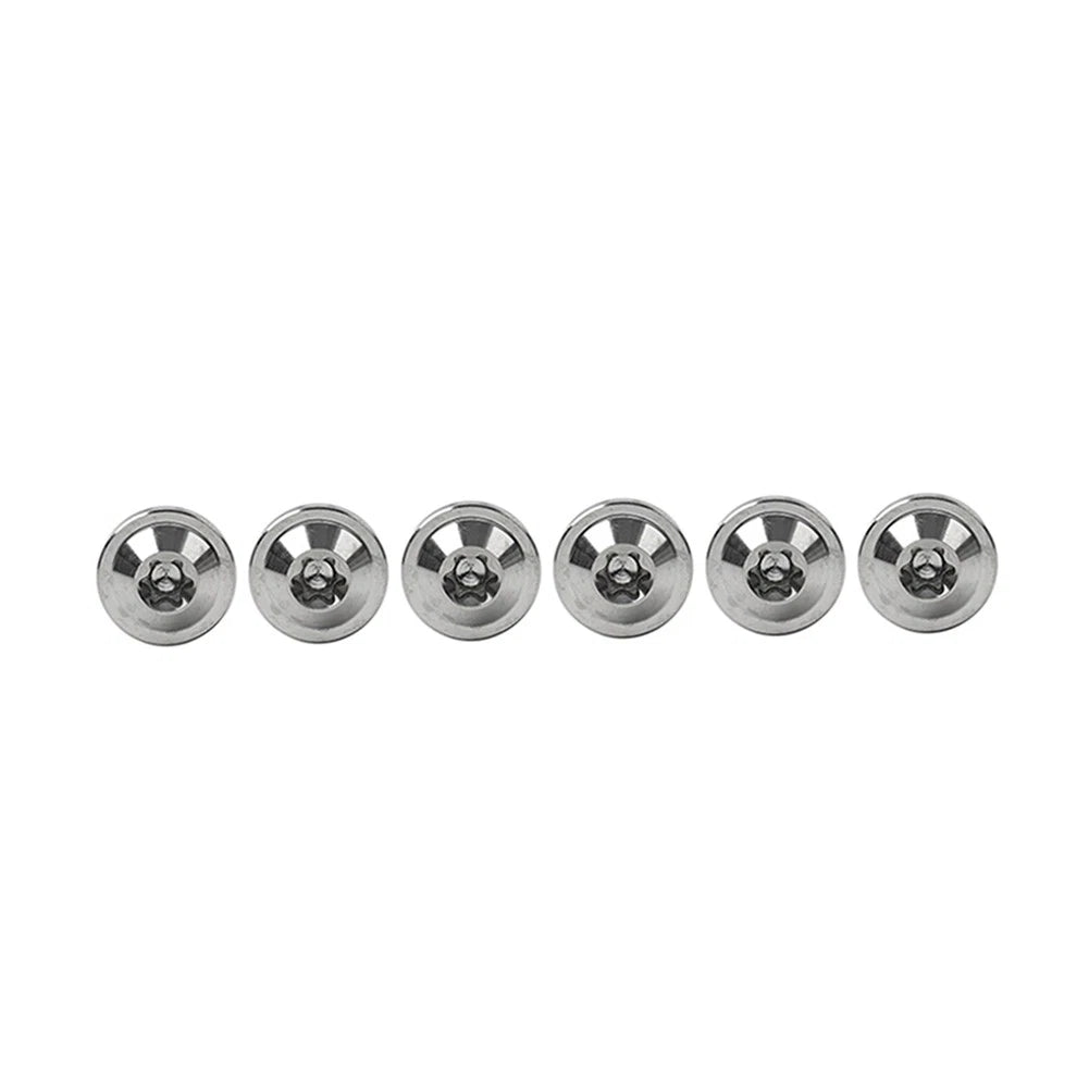 6 x Titanium Alloy M6x25mm Torx Head Bolts for Bike Motor