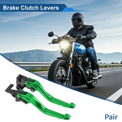 1 Pair Adjustable Short Brake Clutch Levers for Kawasaki KLX 300 (2021–2025)