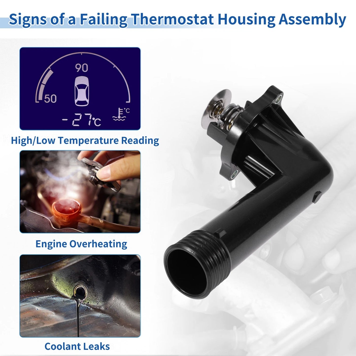 Engine Coolant Thermostat Housing for BMW 3 Series E36 (1992-1998)