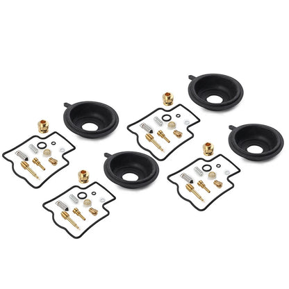 Carburetor Repair Kit Diaphragm Rebuild 4 x Sets for Kawasaki ZZR600D (1990-1992)